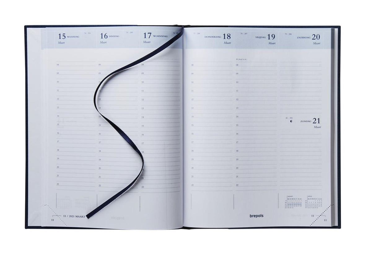 Tydzień harmonogramu Brepols nl 2026, lima czerwony