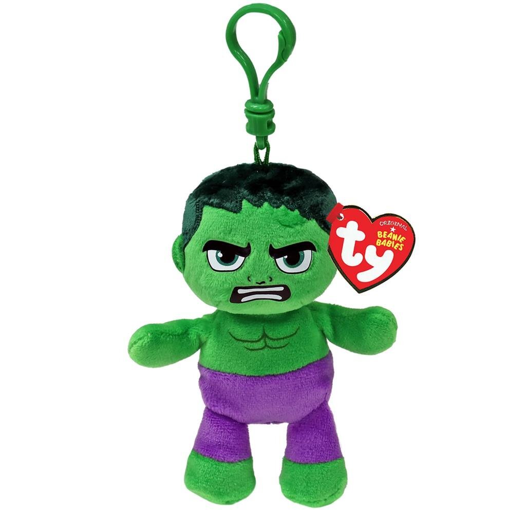 Ty Beanie Boo Keychain - Marvel Hulk