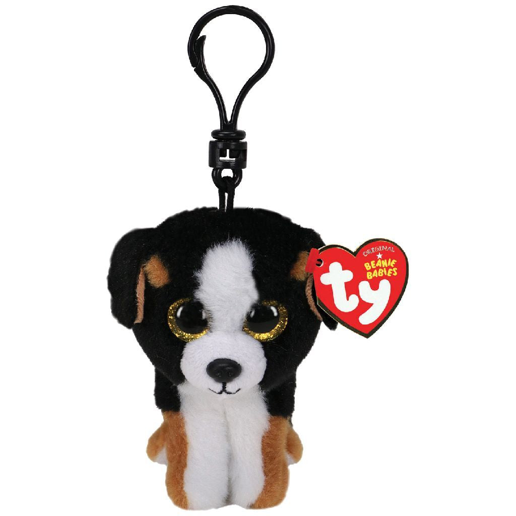 Ty beanie babies clip dog cuddly toy roscoe 7 cm