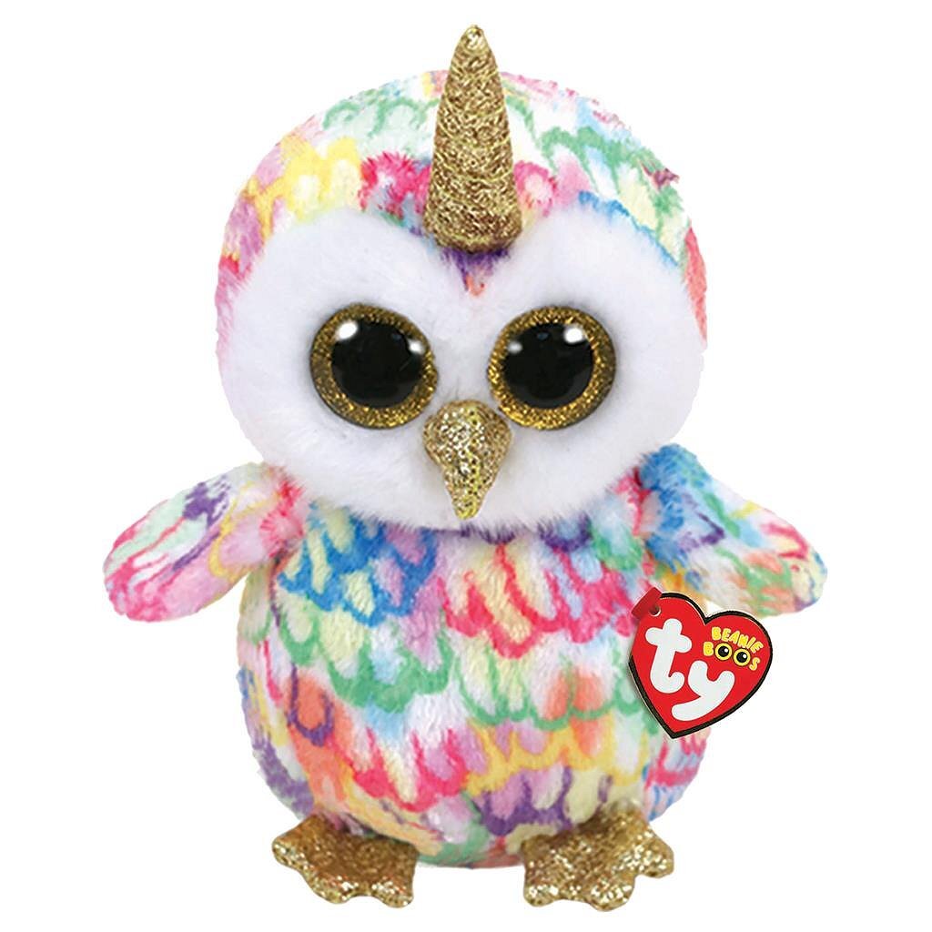 Ty beanie boo #039;s cuddly toy owl enchanted 24 cm
