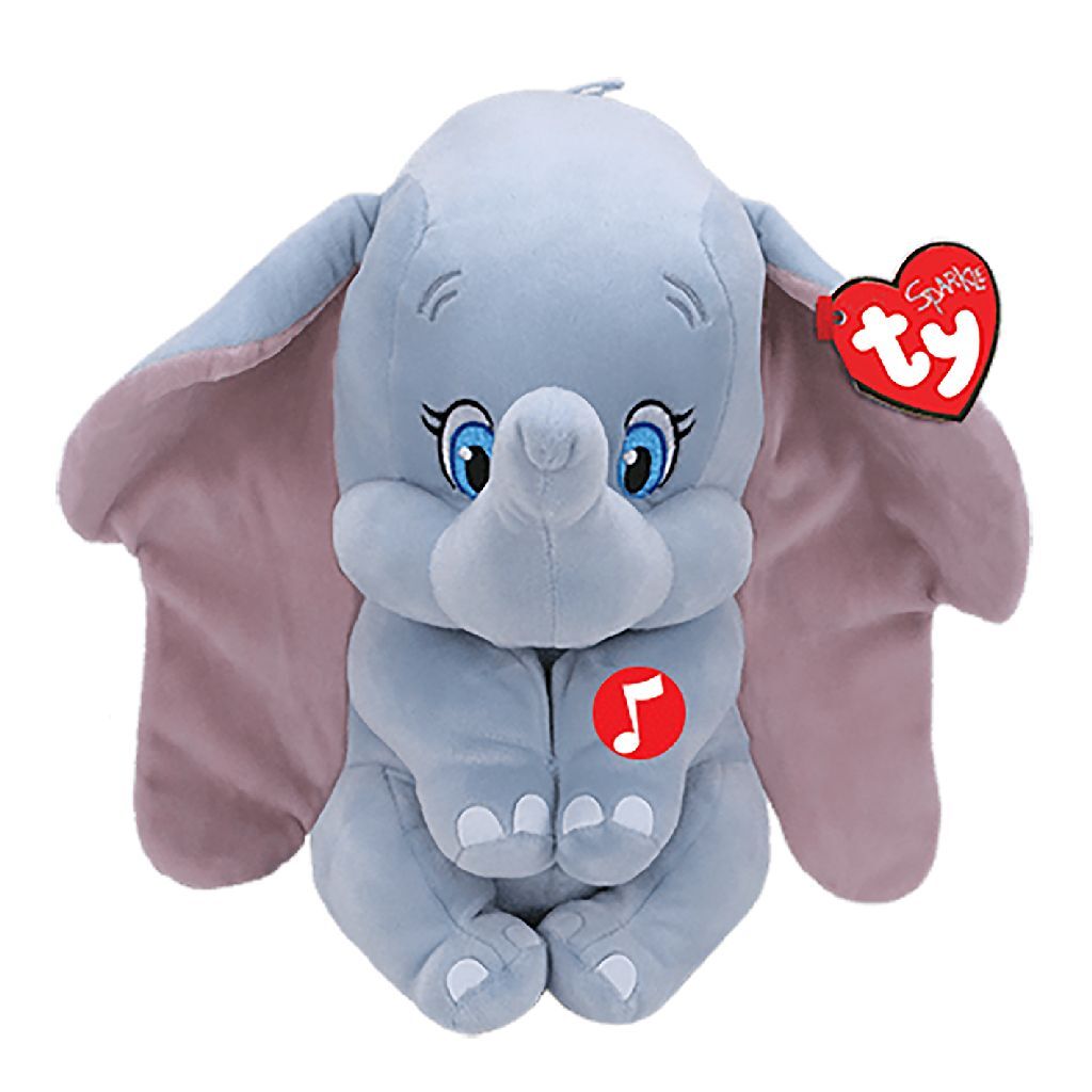 Disney Ty Beanie Buddy Dumbo Plush Toy with Sound, 24cm