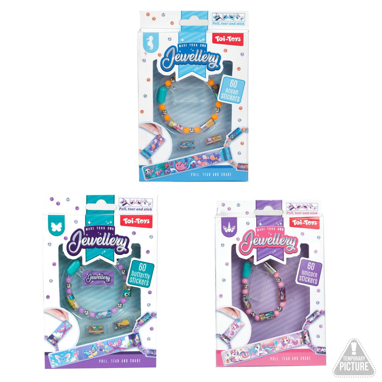 Toi-toys armband met stickerkralen