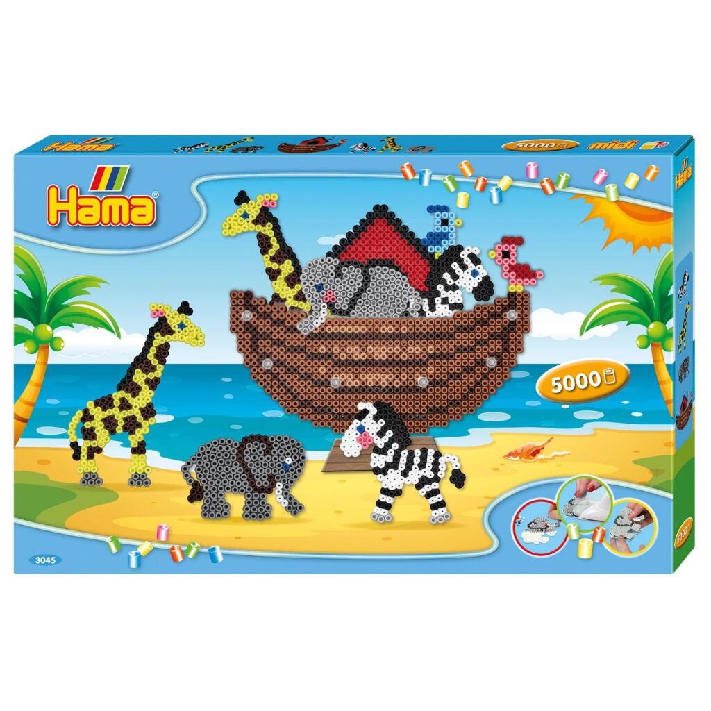 Set perline Hama termoadesive Arca di Noè 5000 pezzi