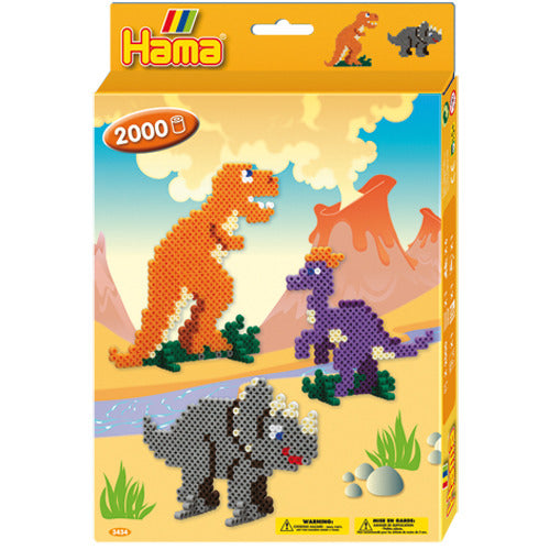 Hama midi ironing beads set - dino, 2000 pcs.