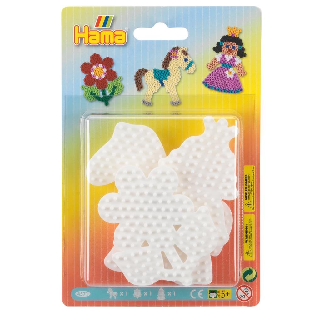 Hama Iron Perlenplatten - Pony, Bloem, Prinzessin