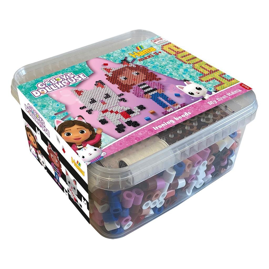 Hama strijkkralen maxi beads gabby #039;s dollhouse 900 stuks