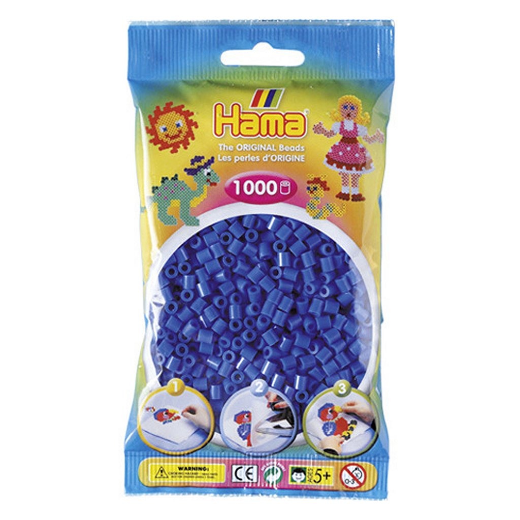 Hama Iron Beads Blue 1000 piezas