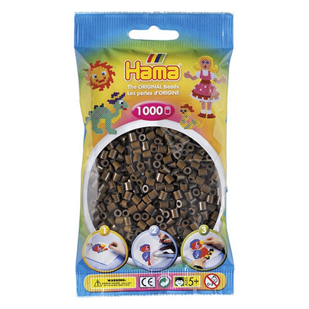 Hama Iron Beads Chocolate marrón 1000 piezas