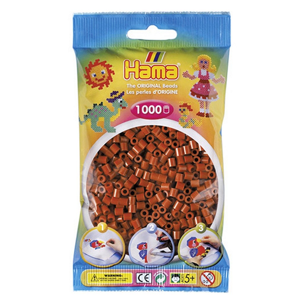 Hama Iron Beads Brown 1000 piezas