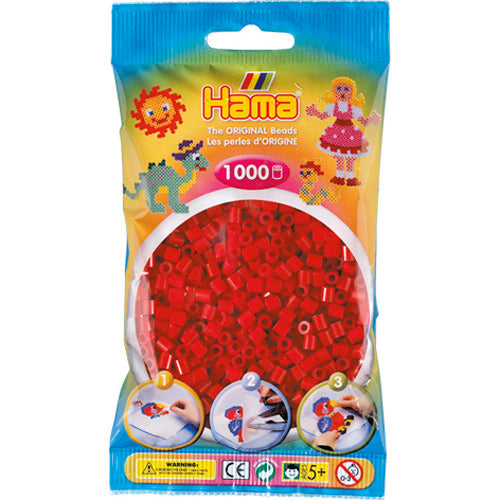 Hama Iron Beads 1000 piezas de color rojo oscuro