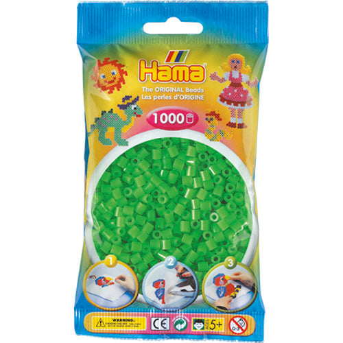 Hama ironing beads 1000 pieces green fluorescent
