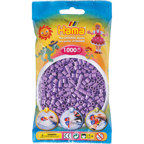 Hama String Beads - Purple Pastel (045), 1000.