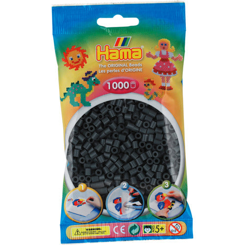Hama ironing beads dark gray 1000