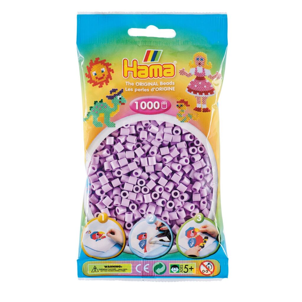 Hama ironing beads lilac pastel 1000 pieces