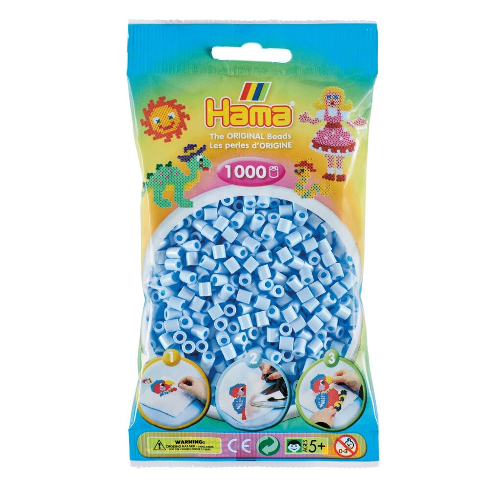Hama ironing beads ice blue pastel 1000 pieces