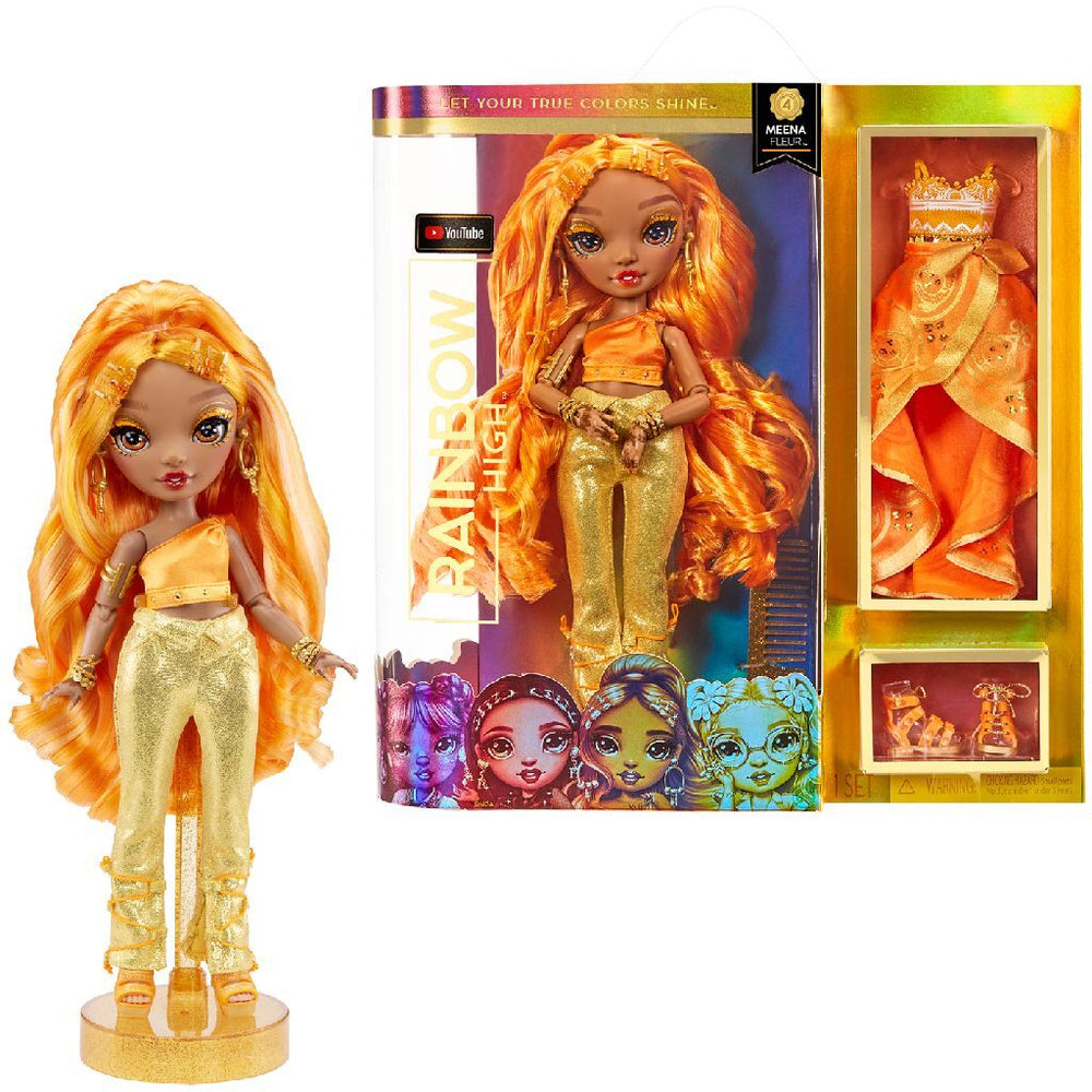 Rainbow High Poupée haute couture Rainbow High Meena + accessoires