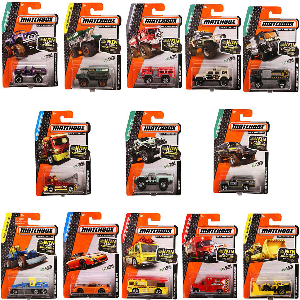 Mattel matchbox die-cast car assorted