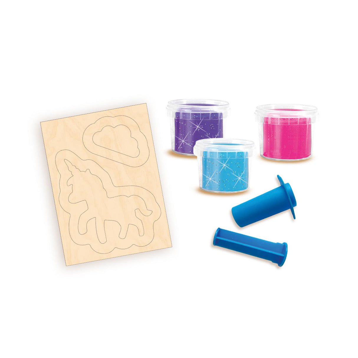 SES Klei - Unicorns Neon Glitter