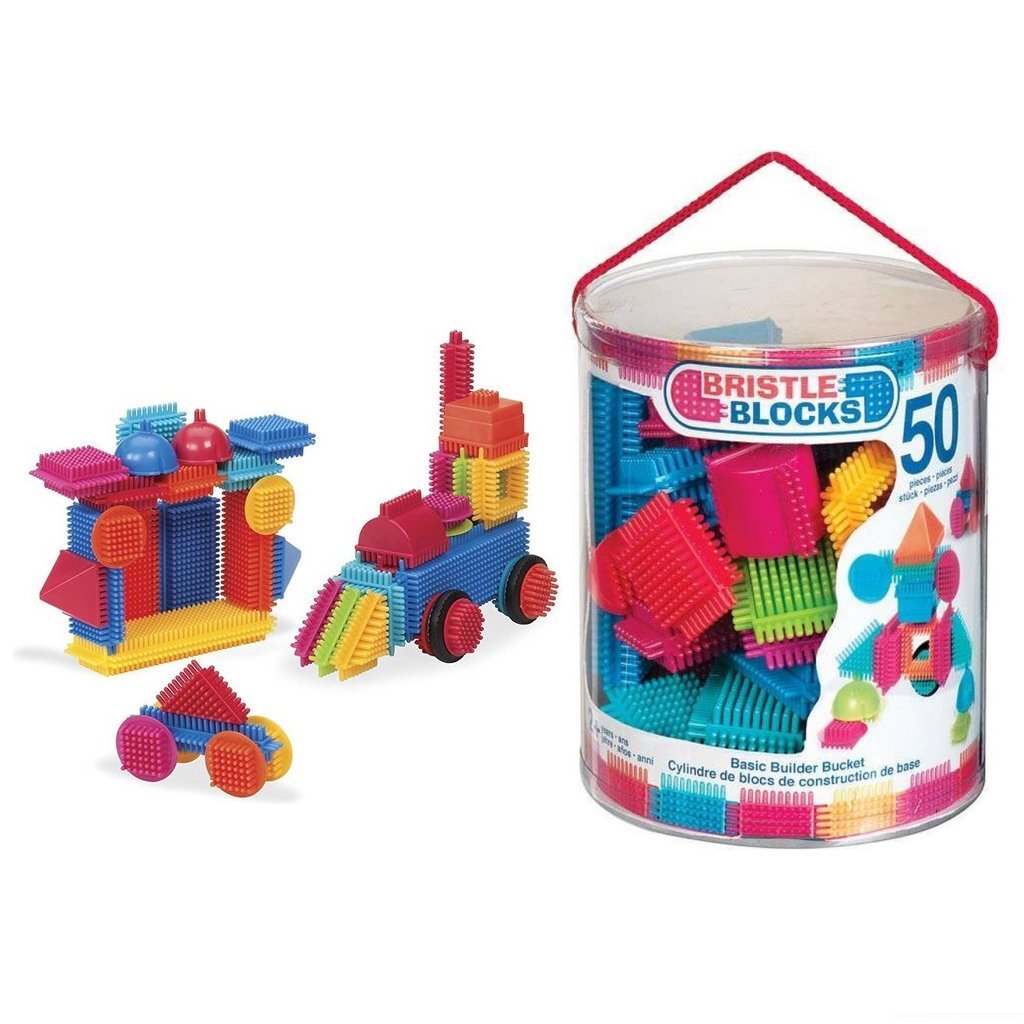 Bristle blocks bucket with 50 pieces