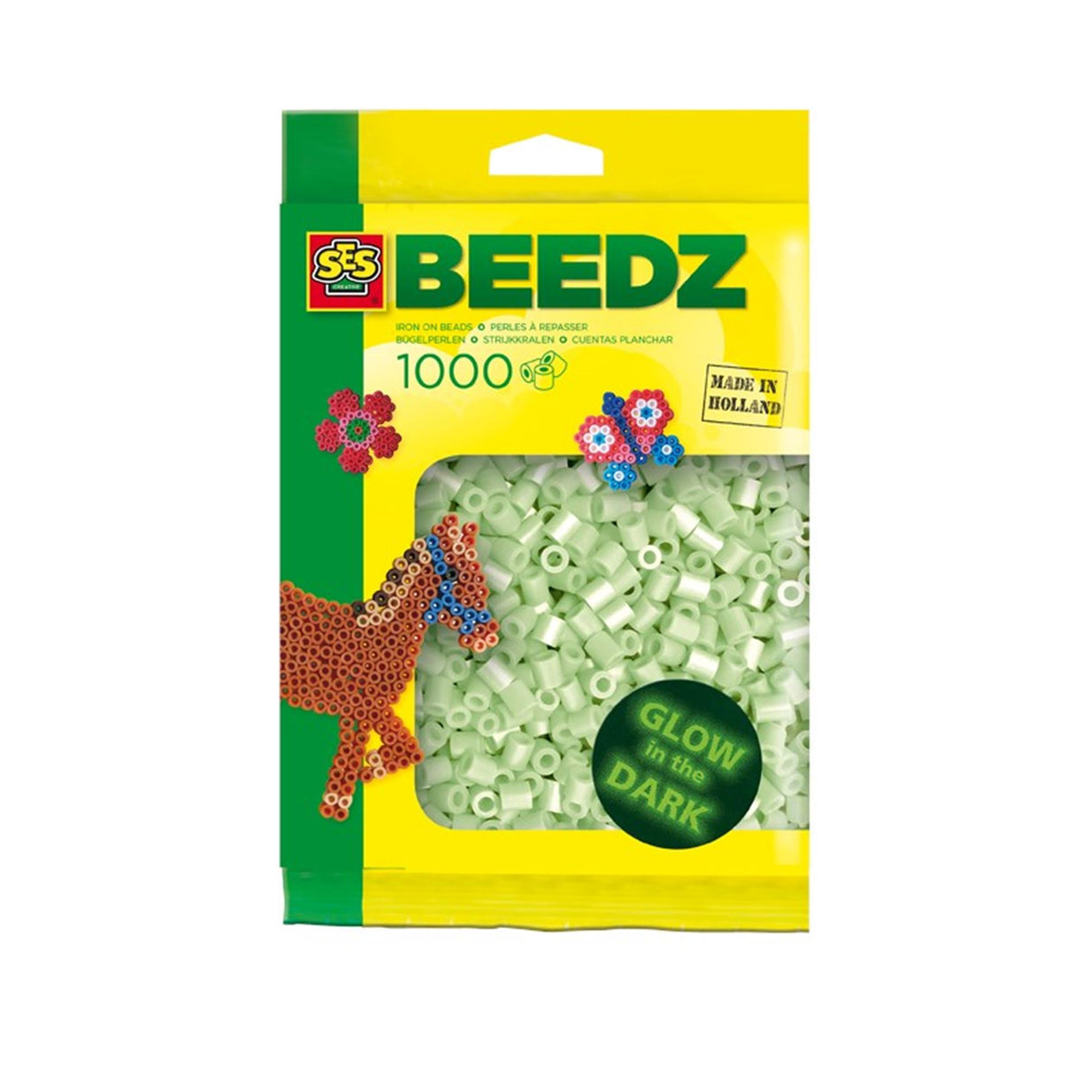 SES Strijkkralen - Glow in the Dark, 1000st.