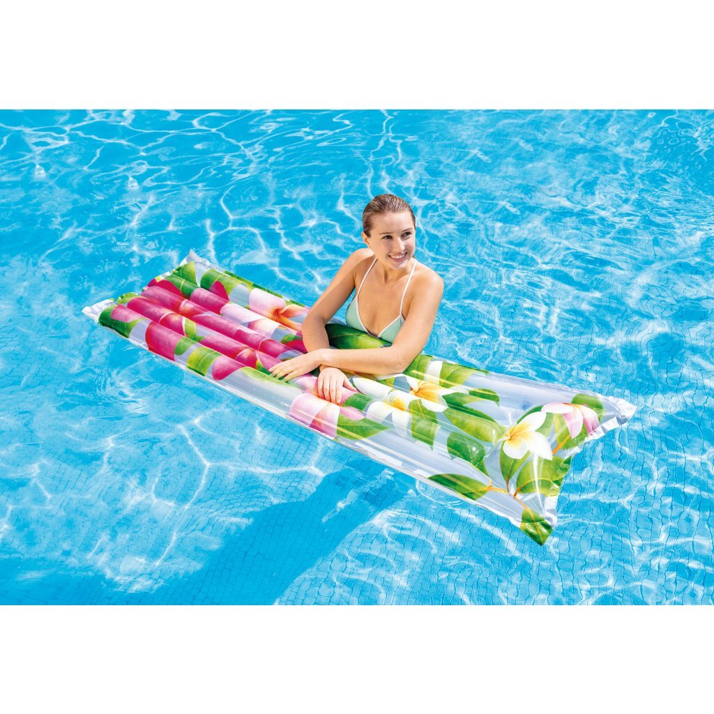 Intex 59720np Wet Set Collection Matelas pneumatique à fleurs 183x69 cm
