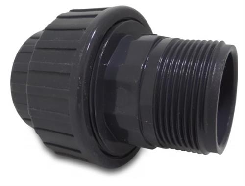 Pvc 3-delige koppeling 1.1 4 bi bu 10 bar