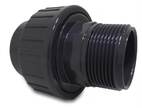 Pvc 3-delige koppeling 50mm x 1.1 2 10 bar