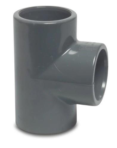 Pvc t-stuk 50mm 90° 16 bar kiwa