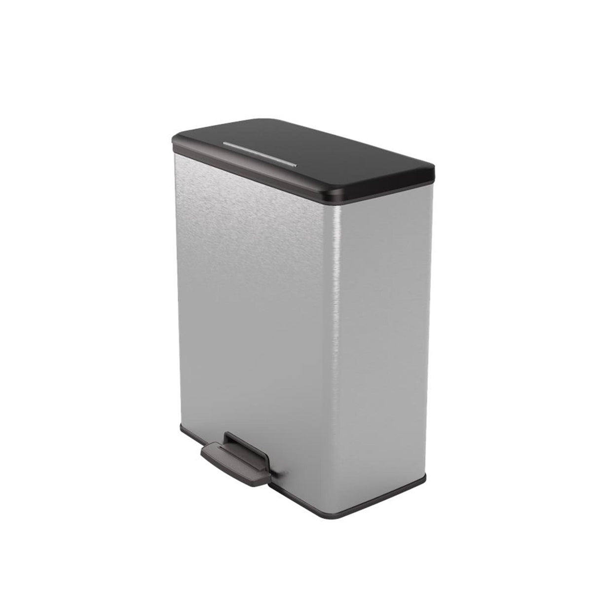 Curver Decobin Pedal Bin 65L Silver Metallic