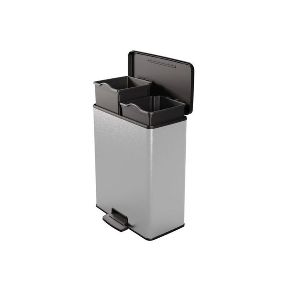 Curver Pedal Bin Decobin Duo 26L 26L Silver Metallic