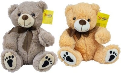 Jonotoys sunkid plush bear 25 cm tall available in 2 colors