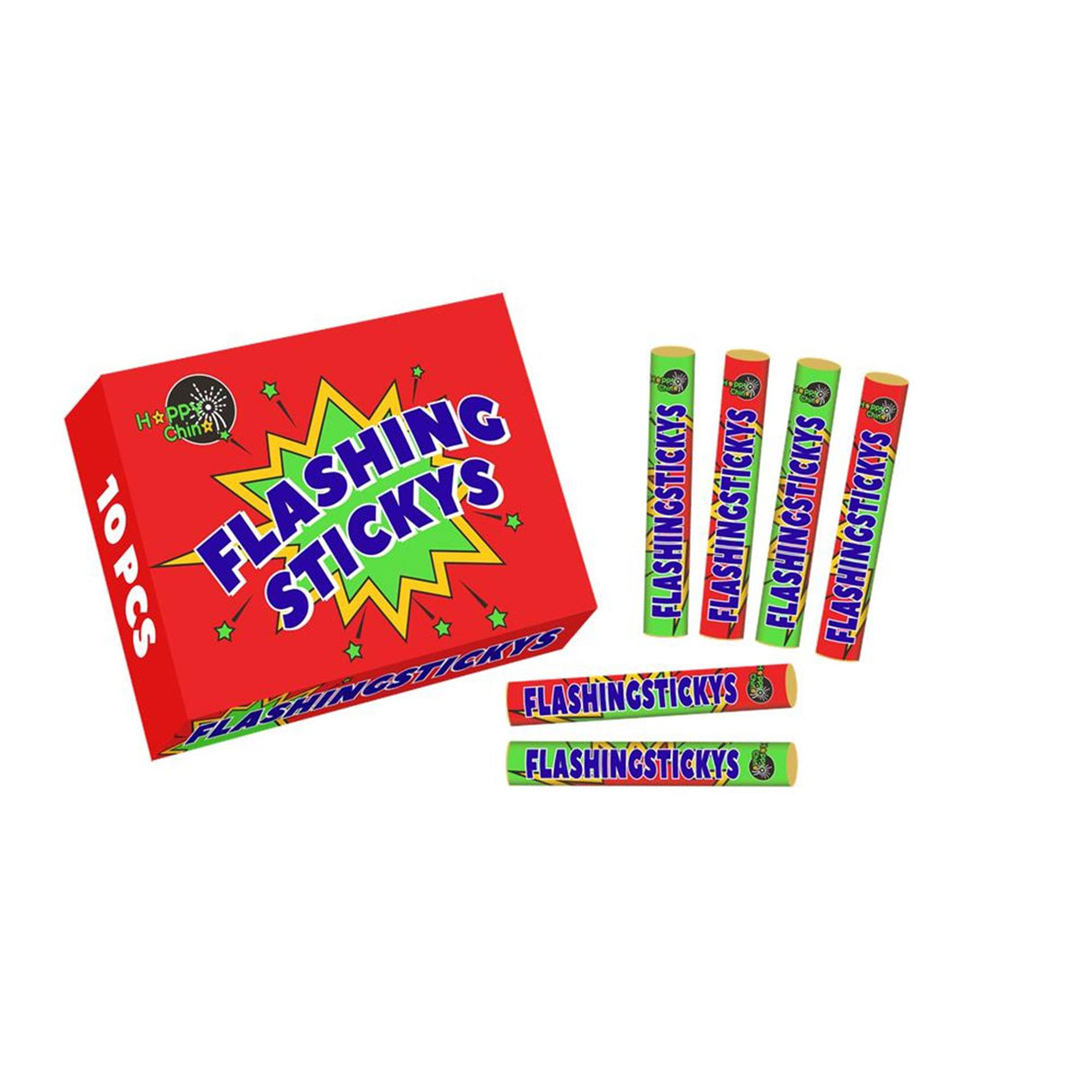Party fireworks vuurwerk flashing sticky's