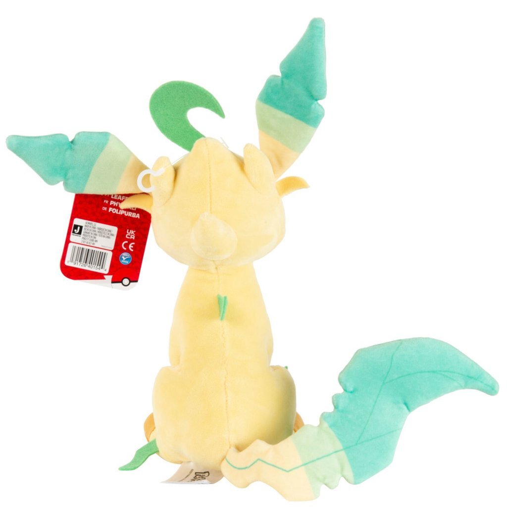 Jazwares pokémon kosete plysjblad, 20 cm