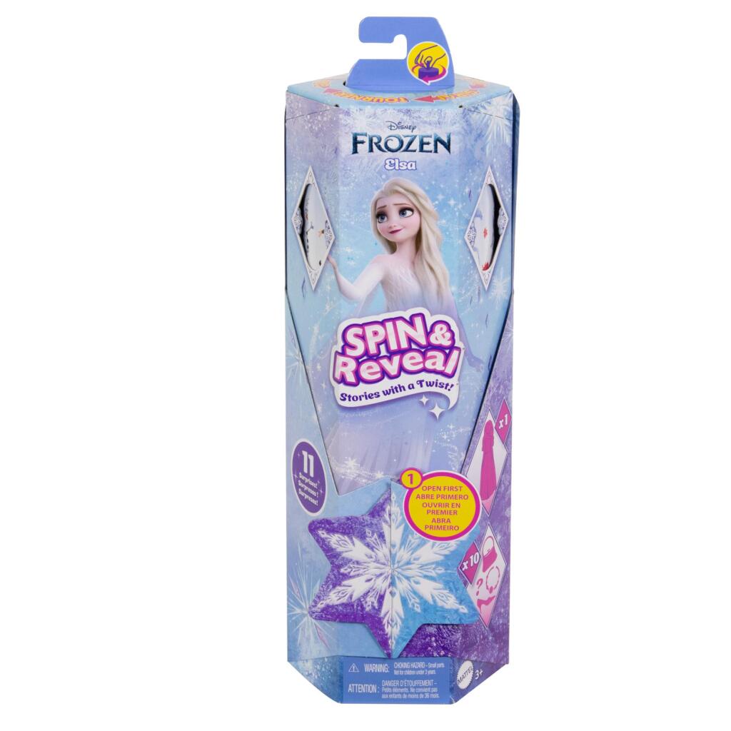 Mattel disney frozen spin reveal elsa fashion doll