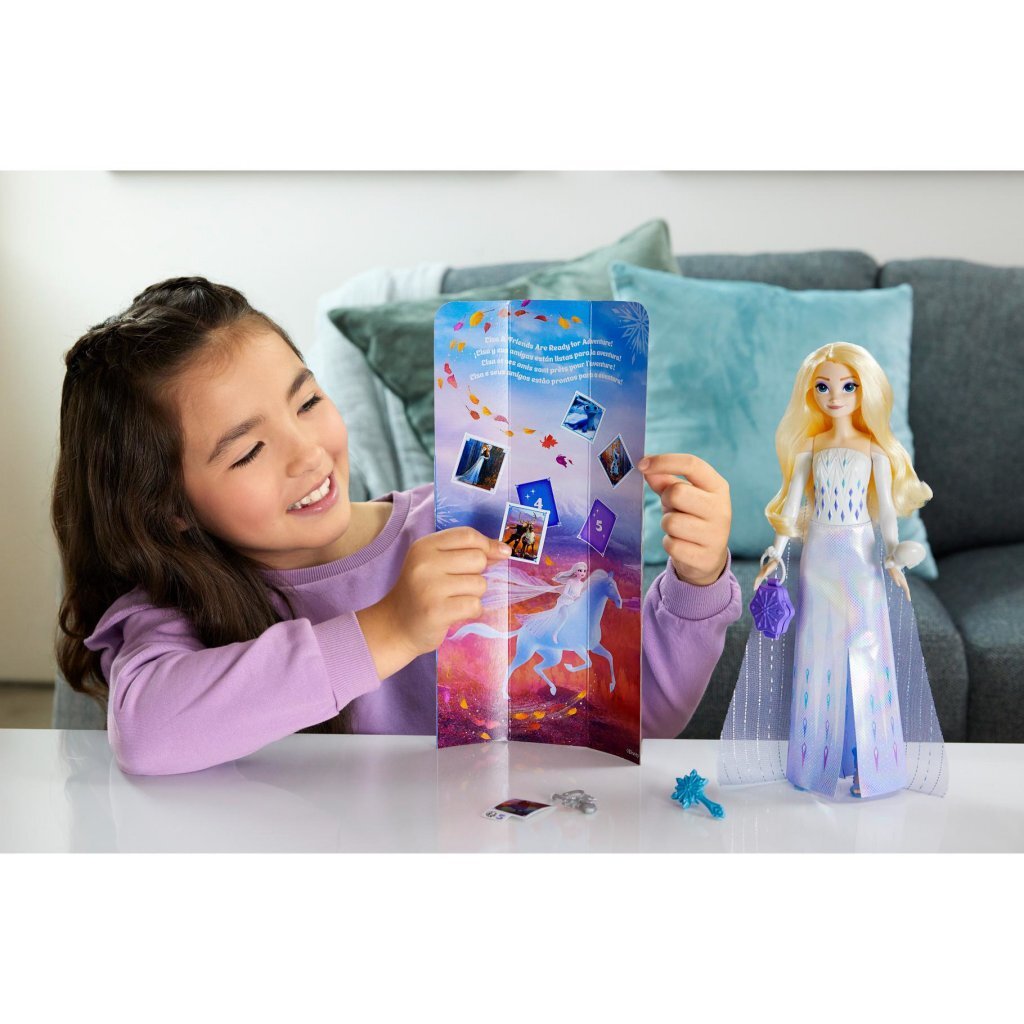 Mattel disney frozen spin reveal elsa fashion doll