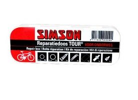 repair kit Tour 11.5 cm aluminum red white 15-piece