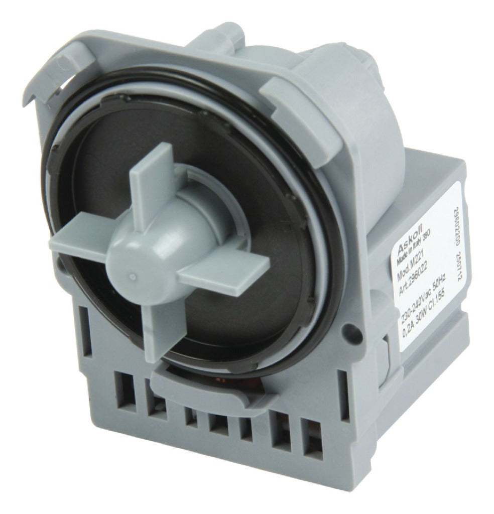 Askoll w2-07028-ask drain pump for AEG dishwashers with pump housing bayonet mounting 8996461216906