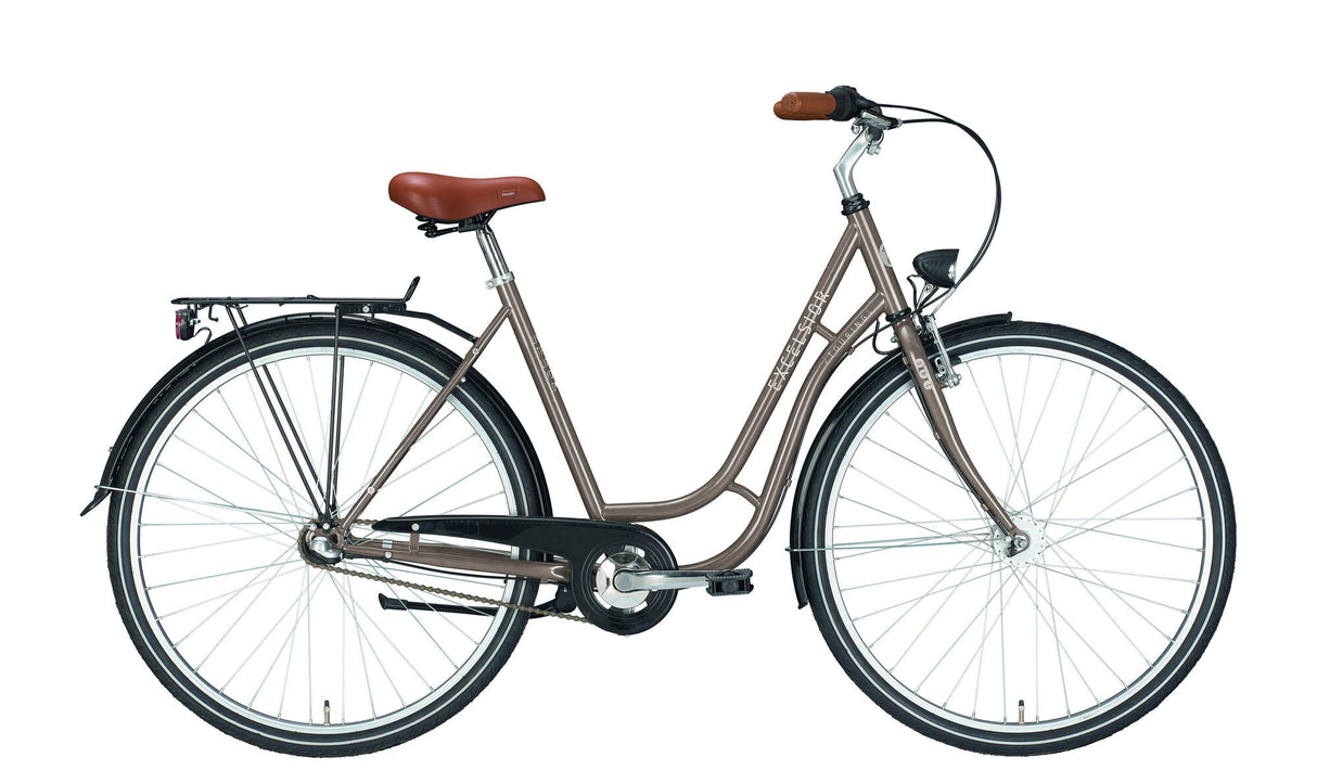 Excelsior stadsfiets touring nd mod. 24 bike touring nd 28 53 tour 3sp taupe brown