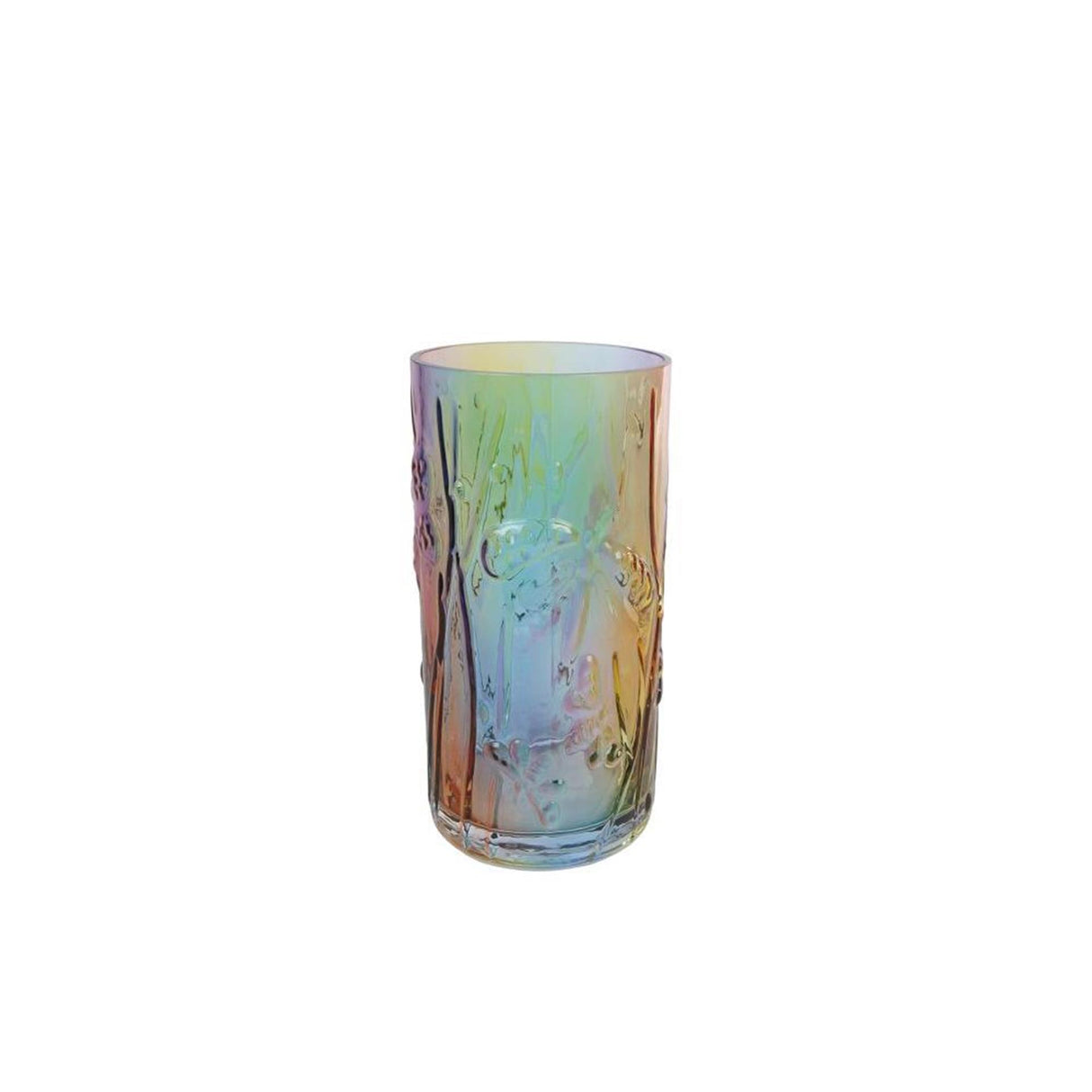 Cosydecor vaas rainbow glas dia8,5x17cm