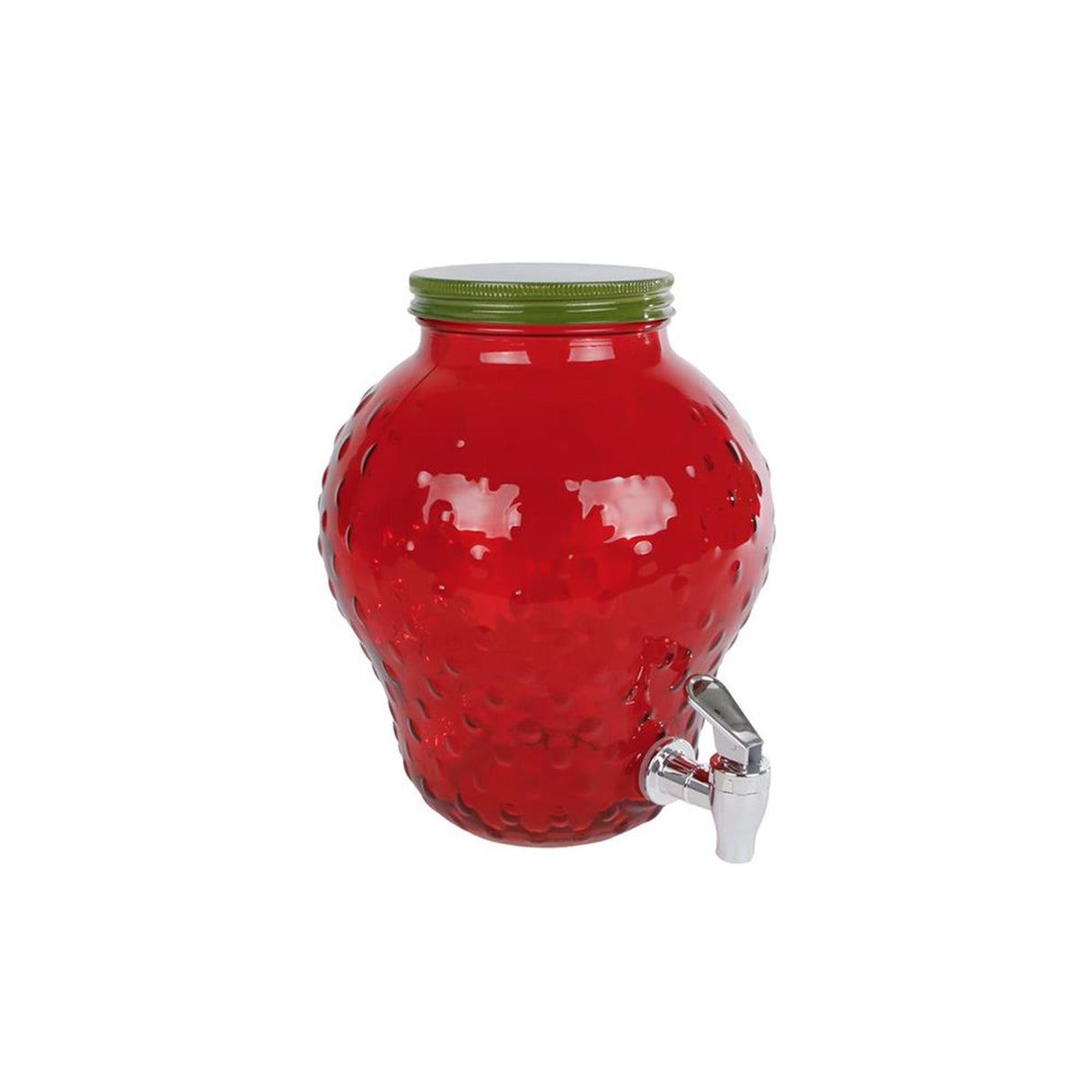 Pic aardbei drankdispenser glas 19x19x24,5cm