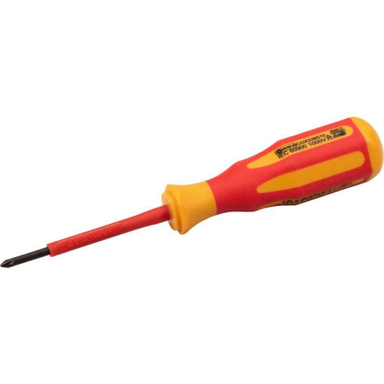 Connex schroevendraaier kruis pz1 80mm ge%c3%afsoleerd 1kv