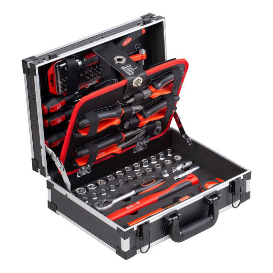 Connex gereedschapskoffer 100 delig alukoffer