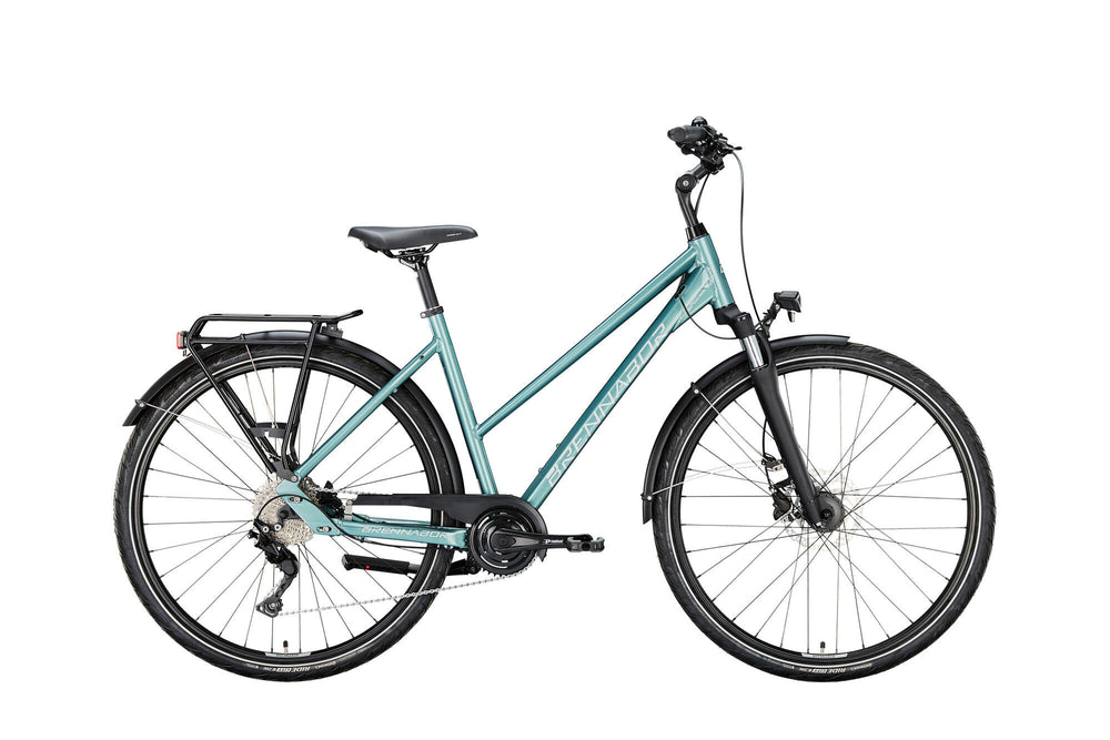 Brennabor trekkingfiets t-44 mod. 22 bike brennab.t-44 28 45 trap. 16sp blue silver