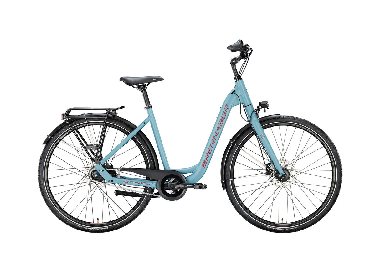 Brennabor trekkingfiets t-48 mod. 24 bike trekking t-48 28 55 wave 8sp. blue burgundy