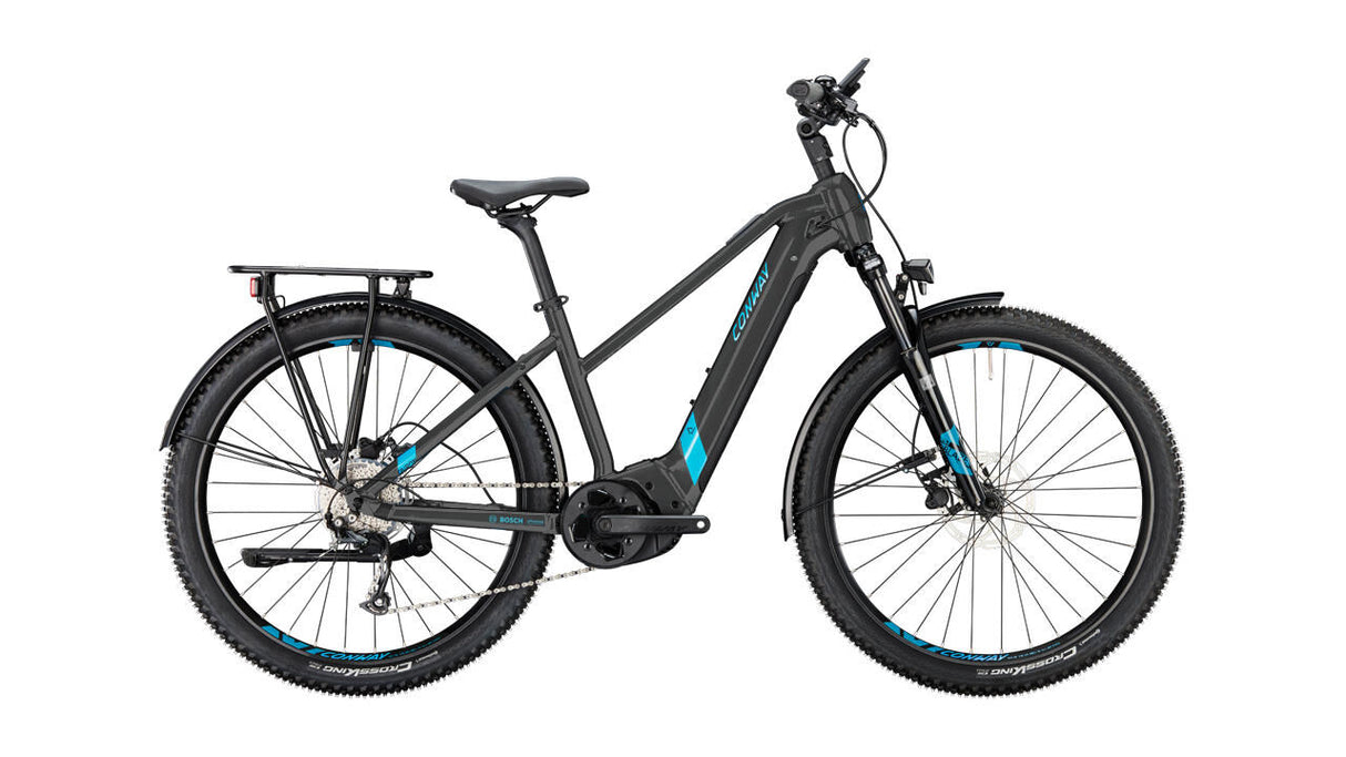 Conway elektrische suv cairon c 2.0 625 mod. 23 ebike con.cairon c2.0 625 29 53 trap. 9sp bl. turq.