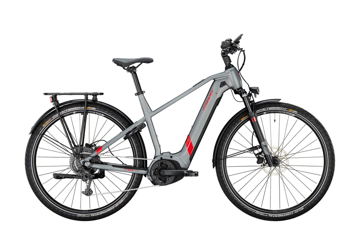 Conway elektrische trekkingfiets cairon t 2.0 500 mod. 23 ebike conw.cairon t 2.0 500 28 51 diam. grey red