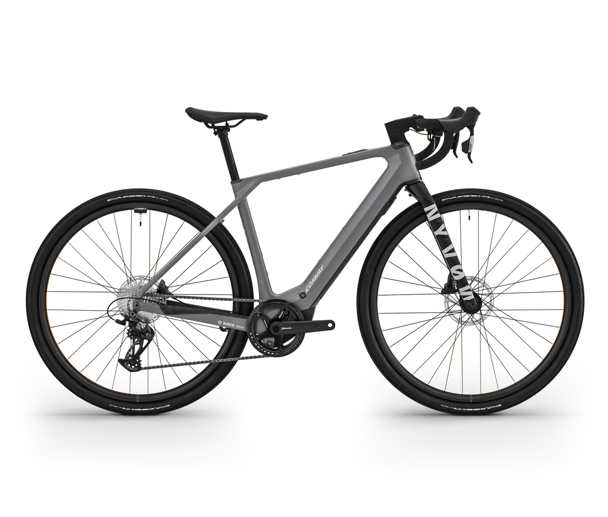 Conway elektrische allroad nyvon 9.0 mod. 24 ebike conw.nyvon 9.0 28 48 diam.12sp grey sil.