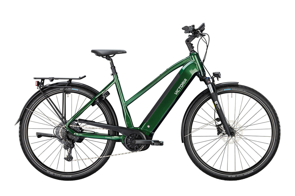 Victoria electric trekking bike Tresalo 12 (#1) ebike Vict. Tresalo 12 28 53 9sp pedal. green