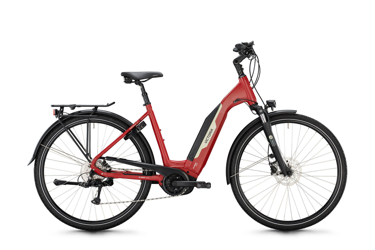 Victoria elektrisk trekkingcykel tresalo 2 (#1) ebike vict. tresalo 2 28 51 9sp bølge rød