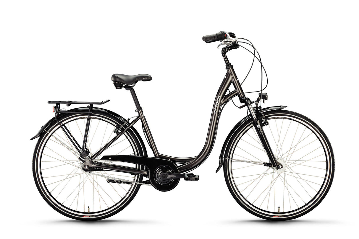 Victoria stadsfiets classic 3 mod. 24 bike vict.classic 3 28 50 low entry 3sp anthr.